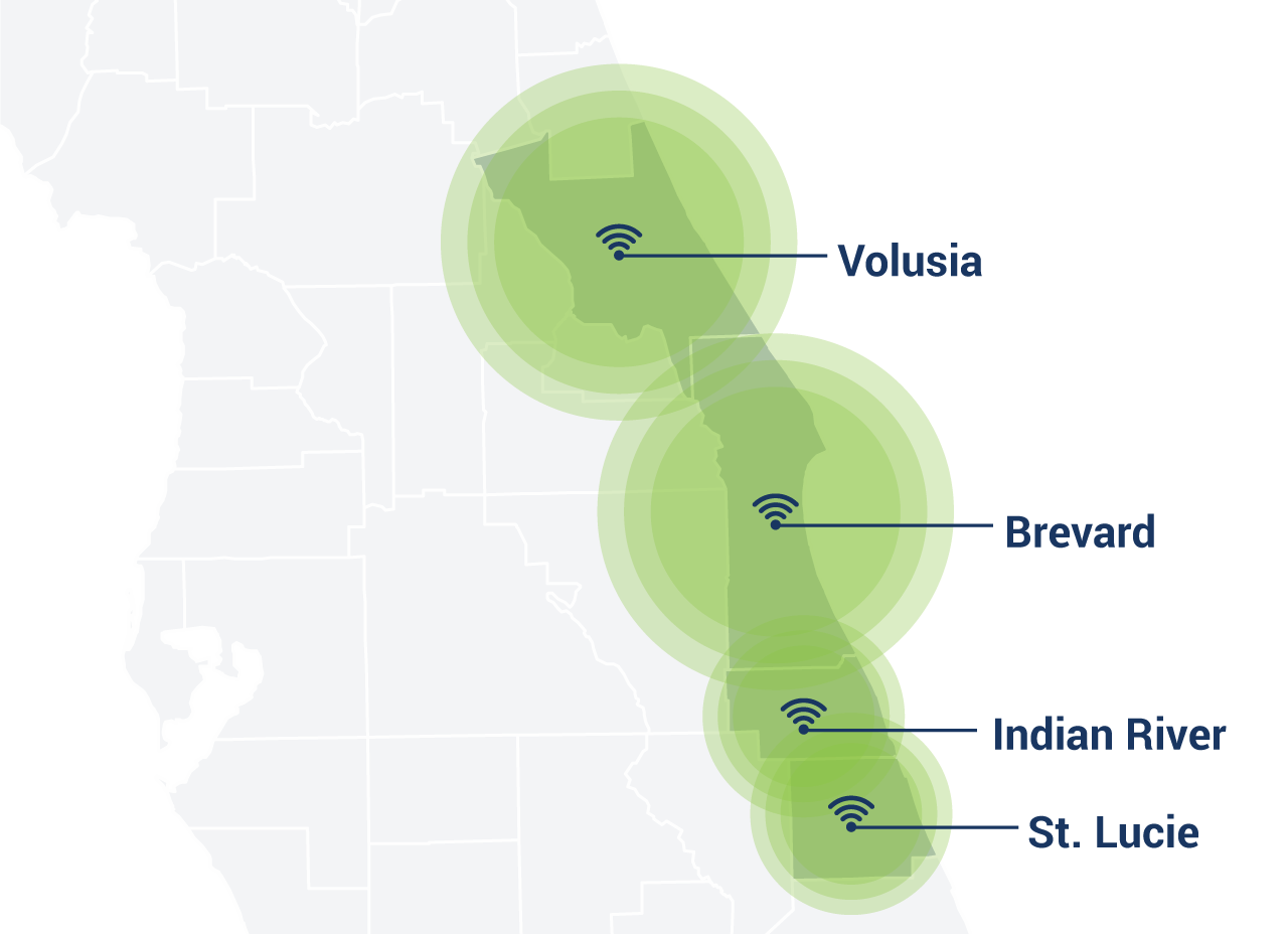 Brevard County Expanded Internet Network Map