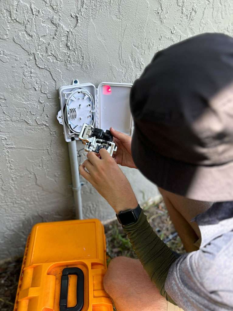 Photo of Wire 3 tech connecting Wire 3 Internet to the home